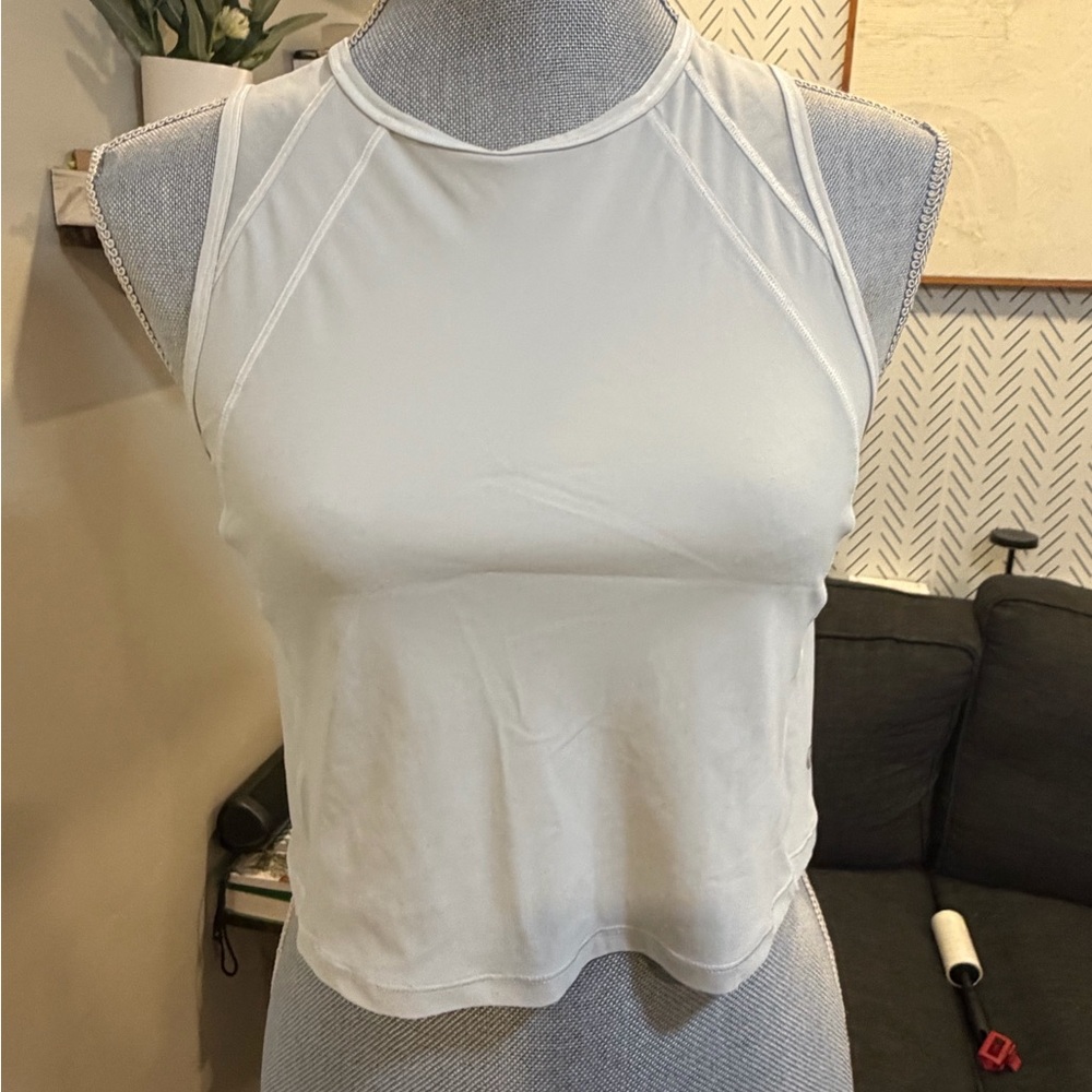 Lululemon Athletica White Crop Top